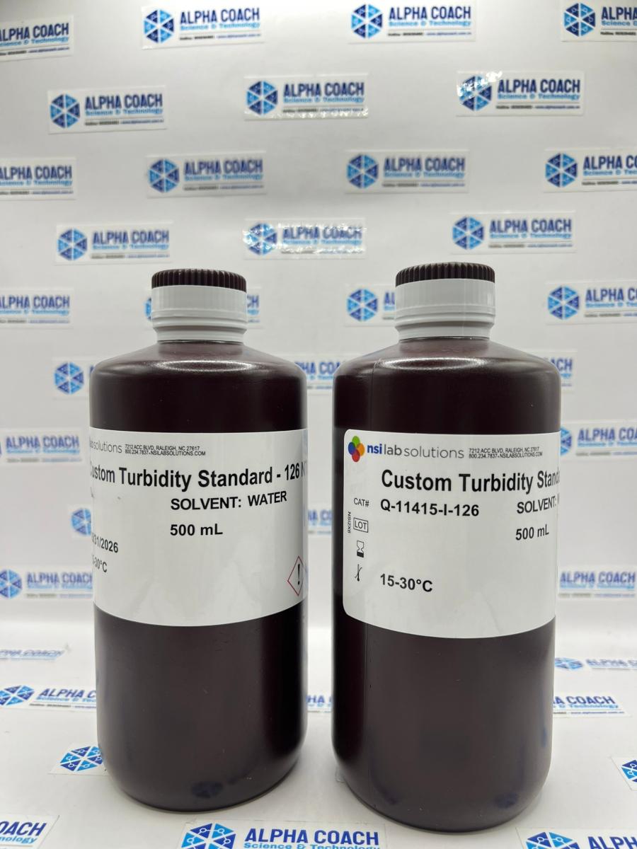 Dung dịch chuẩn Độ đục 126 NTU, chai 500mL, hãng NSI - Mỹ